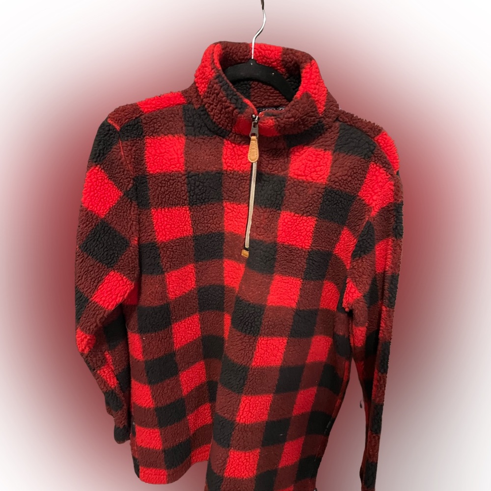 Half zip lumber Jack Sherpa